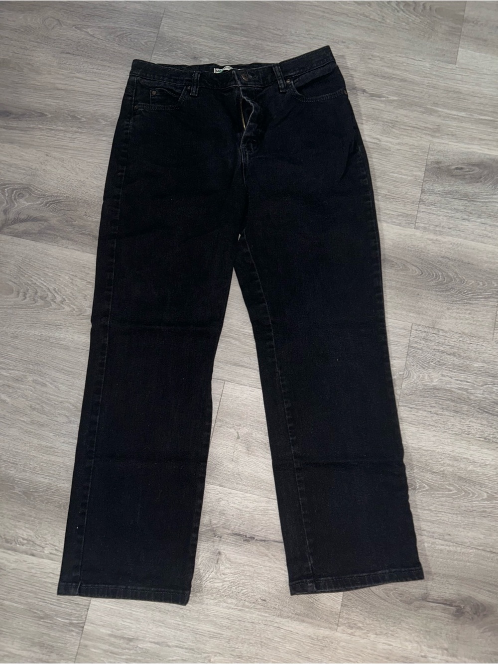 Lee Women's Black Straight Leg Jeans